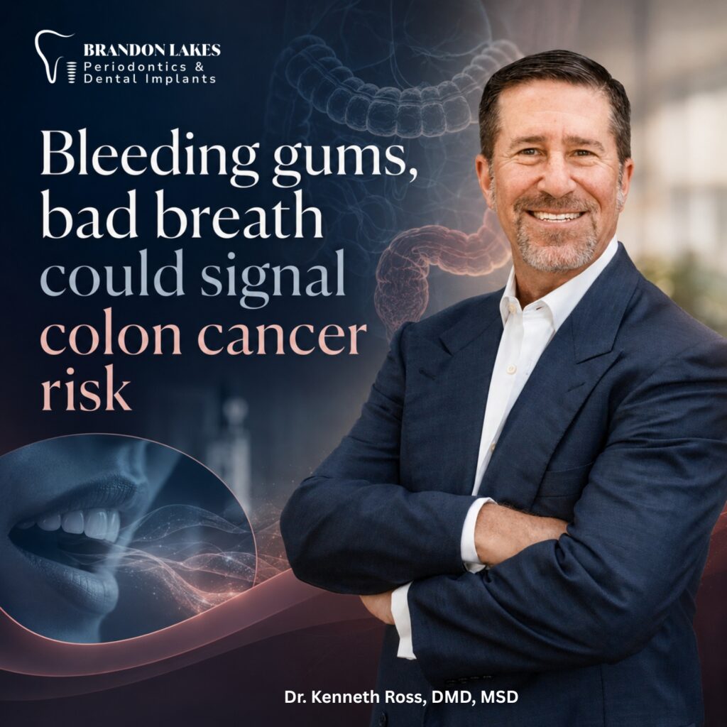 Bleeding Gums, Bad Breath Could Signal Colon Cancer Risk 1 Brandon Lakes Bleeding Gums