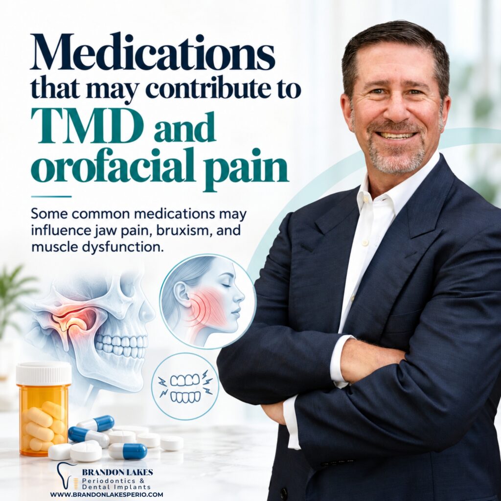 Medications that may contribute to TMD and orofacial pain